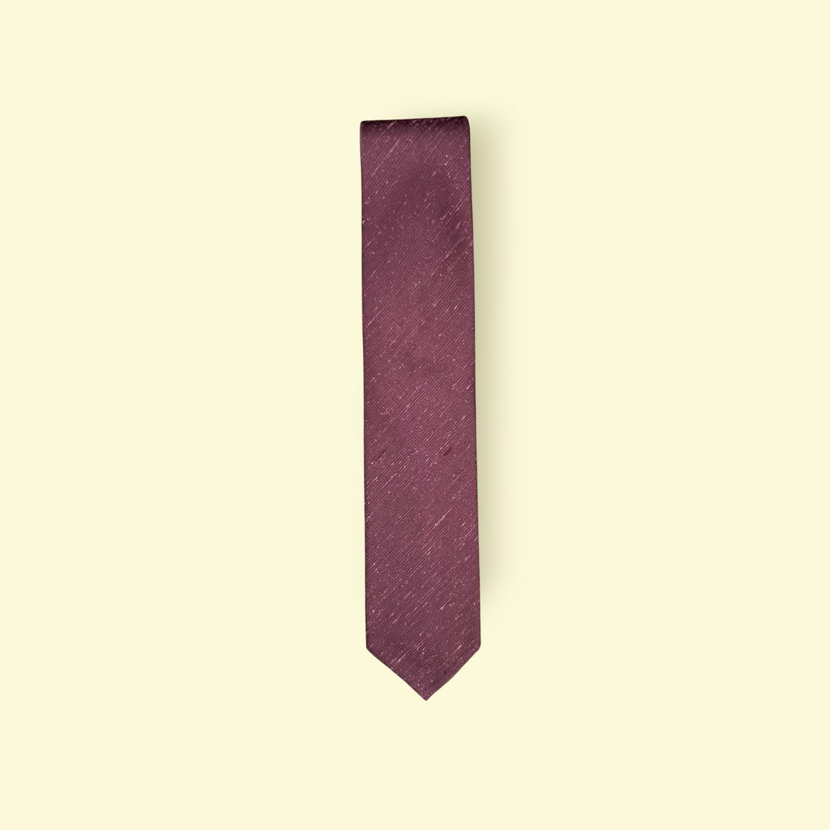 Classic Shantung Tie (Burgundy)